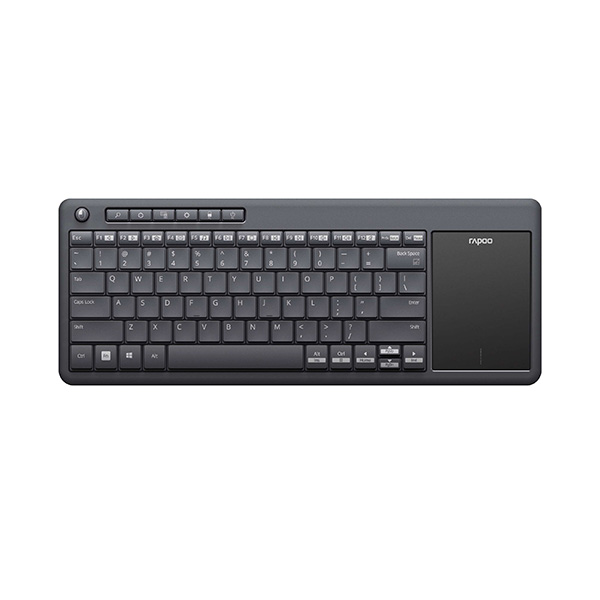 Rapoo Wireless Touchpad Keyboard (K2600) (Black).