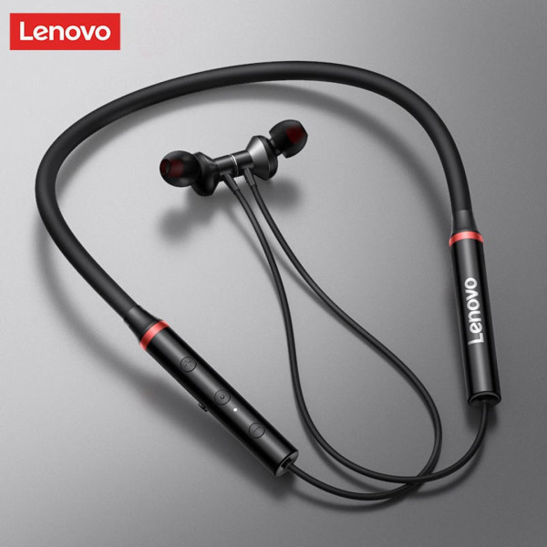 Lenovo HE05X (Black Box Official) Bluetooth 5.1 IPX5 Waterproof Neckband Wireless Earphone