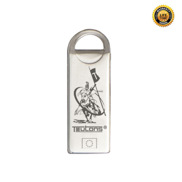 Teutons Metallic Knight Finder - 32GB (Silver) Flash Drive