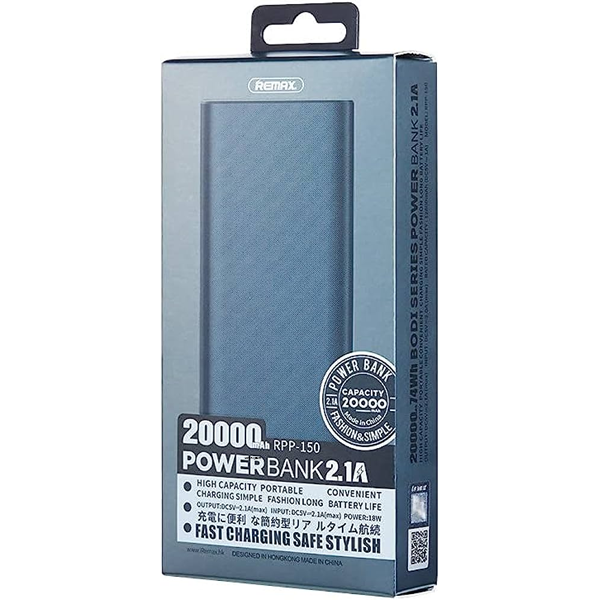 Remax RPP-150 20000mAh Bodi Series Dual Inputs Power Bank