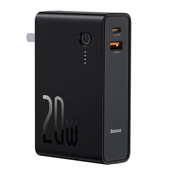 Baseus Power Station 2 Power Bank Adaptor 10000mAh 20W CN (PPNL010001)- Black