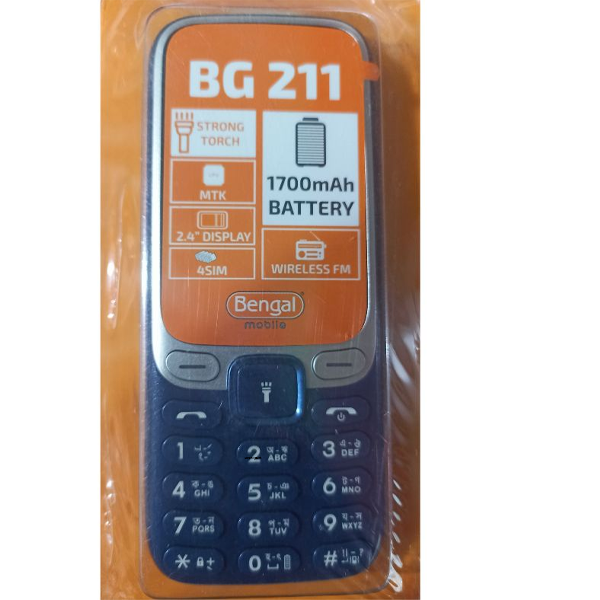 Bengal bg 211 bd 4 সিম স্ট্যান্ডবাই 2.4 &amp;quot;ডিসপ্লে 1700mah ব্যাটারি পেইন্ট বডি ফিচার মোবাইল ফোন-বাটন মোবাইল ফোন