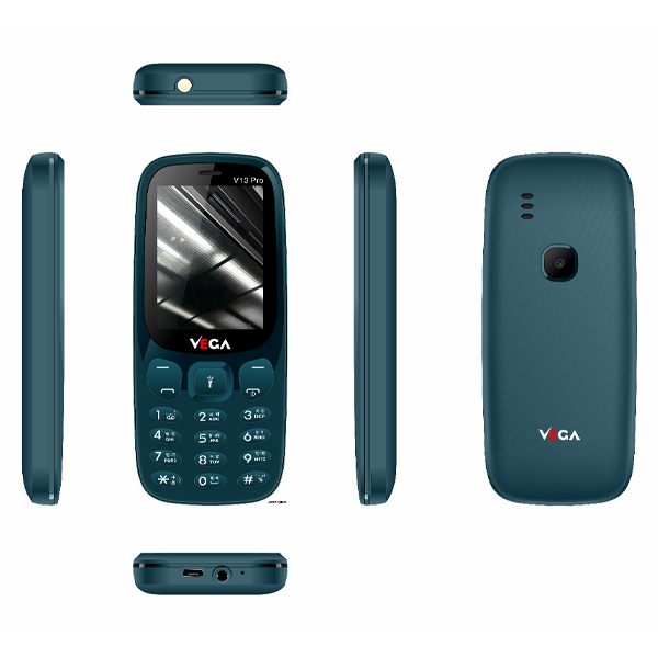 badgeVega v13pro ডুয়াল সিম ফিচার ফোন-বাটন মোবাইল ফোন