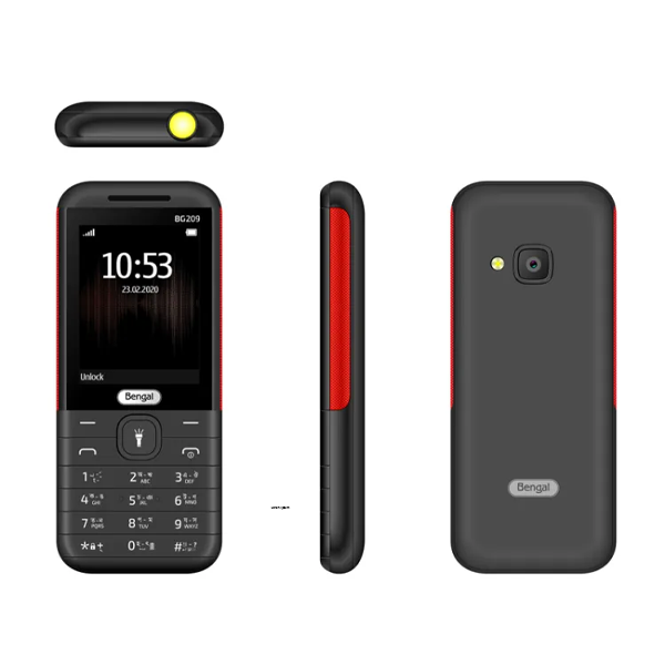 Bengal bg 209 ফিচার মোবাইল ফোন 2500mah ব্যাটারি ডুয়াল সিম স্ট্যান্ড বাই