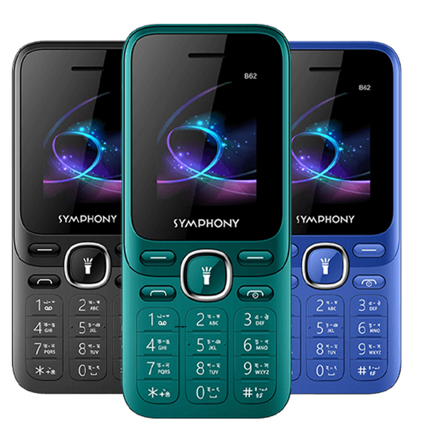 Symphony B62 Dual Sim Feature Phone-1000 mah