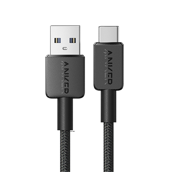 Anker 322 USB A to USB C Cable Fast Charge Data Transfer Braid for Huawei Xiaomi Samsung Oneplus Vivo OPPO Realme USB-C Phones, Tablets